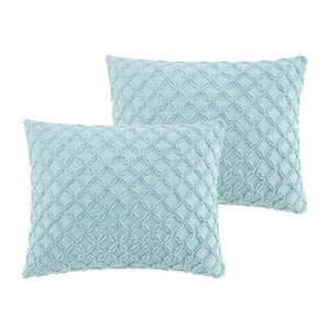 HomeRoots Beige Duvet Cover Set - Luxe Polyester, 140 Thread Count, Machine Washable, All-Season Comfort Blue, King/California King King/California King 529070
