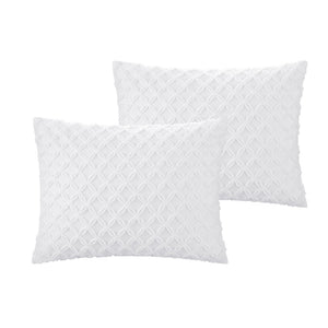 HomeRoots Beige Duvet Cover Set - Luxe Polyester, 140 Thread Count, Machine Washable, All-Season Comfort White, King/California King King/California King 529076