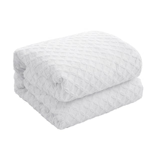 Homeroots Beige Luxurious Polyester 180 Thread Count Washable Duvet Cover Set For Cozy Stylish Bedrooms White,Twin,Twin Xl Polyester 529078