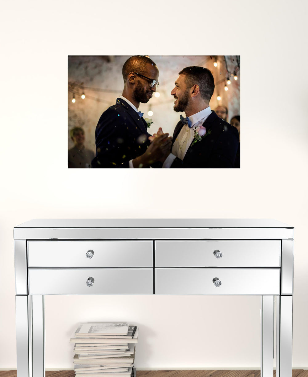 Homeroots Black And White Fabric Wall Decor  Fabric 529126