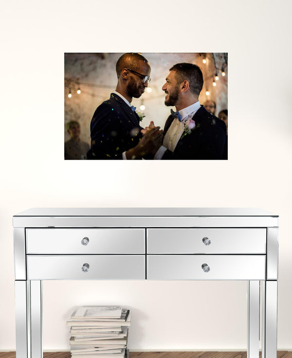 Homeroots Black And White Fabric Wall Decor  Fabric 529126