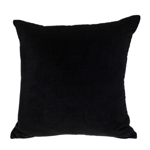 Homeroots 18" Beige And Black Geometric Throw Pillow - Soft Cotton Blend With Embroidery For Stylish Decor   529216