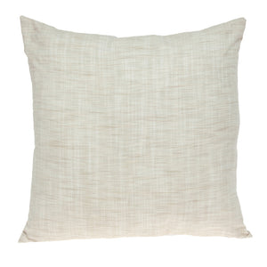 Homeroots 22" Blue And Beige Floral Cotton Throw Pillow With Embroidery   529222