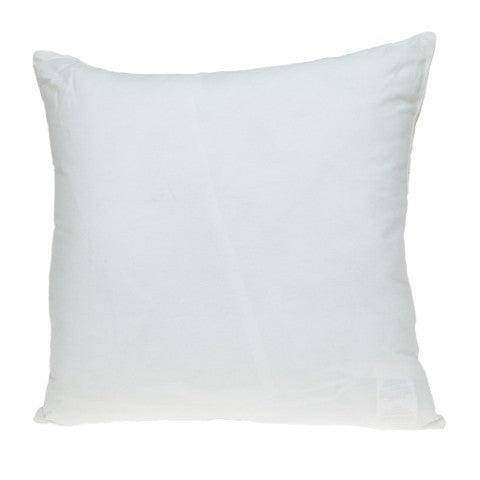 Homeroots 22" Gold And White Floral Cotton Throw Pillow - Cozy Embroidered Design For Elegant Home Décor   529243