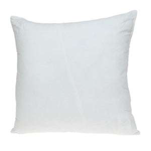 Homeroots 22" Gold And White Floral Cotton Throw Pillow - Cozy Embroidered Design For Elegant Home Décor   529243