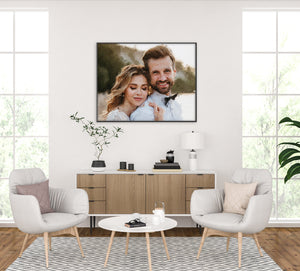 Homeroots Black And White Fabric Wall Decor  Fabric 529392