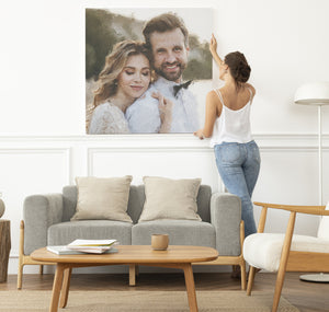 Homeroots Black And White Fabric Wall Decor  Fabric 529392