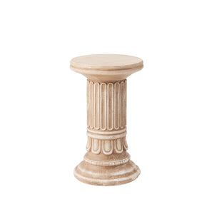 English Elm Handcrafted Mgo Column Pedestal Classical Architectural Accent for Living Rooms N772P389437G
