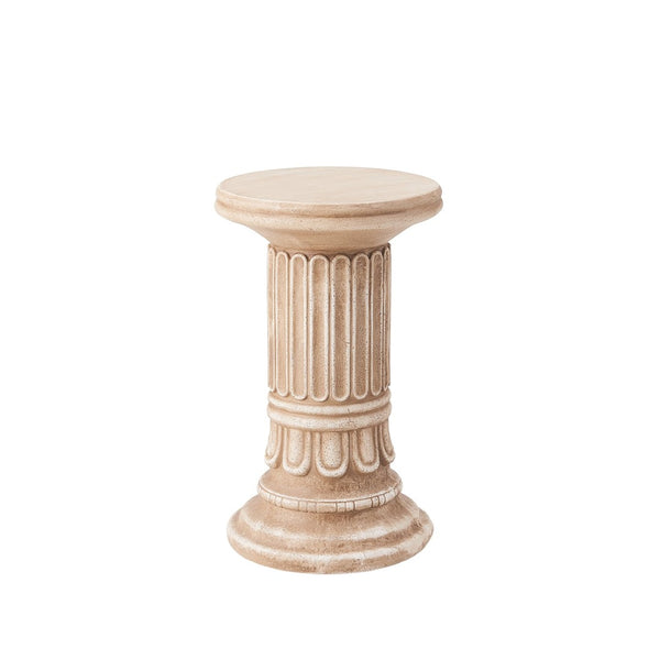 English Elm Handcrafted Mgo Column Pedestal Classical Architectural Accent for Living Rooms N772P389437G