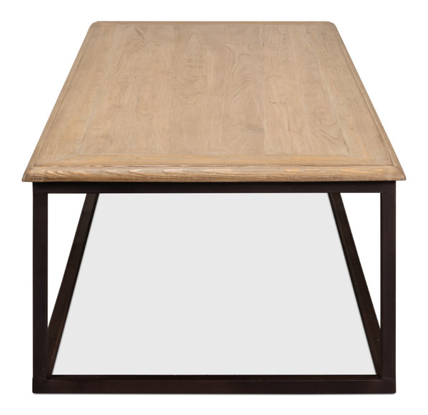 Sarreid Lady In Waiting Antique Brown Low Table With Old Elm Edge – Timeless Elegance For Your Home Brown  52949