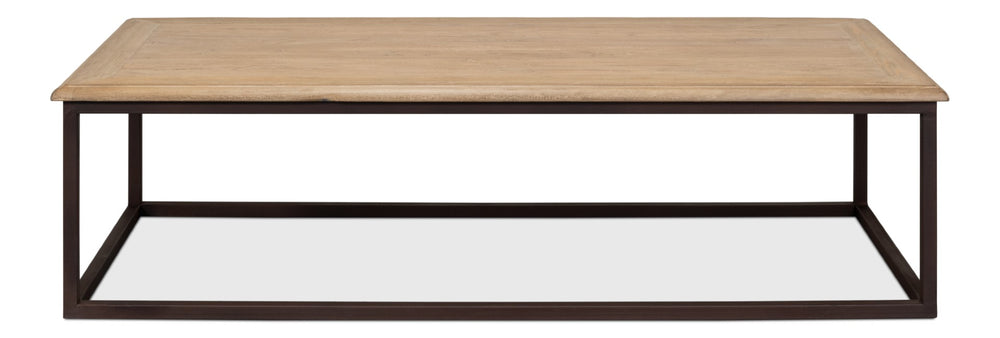 Sarreid Lady In Waiting Antique Brown Low Table With Old Elm Edge – Timeless Elegance For Your Home Brown  52949