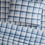 Woolrich Flannel Lodge/Cabin Sheet Set WR20-2045 Blue Plaid