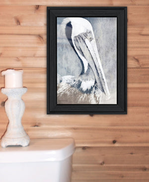 Homeroots Pelican Black Framed Print Wall Art – Rustic Chic Decor For Modern Farmhouse Style | 15"X19"  Wood 529618