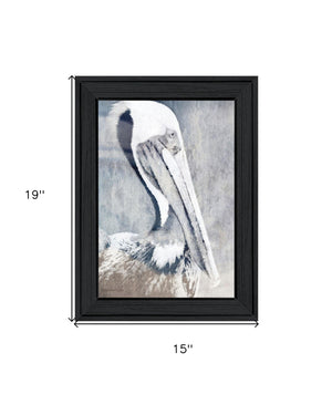 Homeroots Pelican Black Framed Print Wall Art – Rustic Chic Decor For Modern Farmhouse Style | 15"X19"  Wood 529618