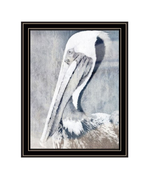 Homeroots Pelican Stunning Framed Print Wall Art - Rustic Modern Decor For Stylish Home Interiors, 14"X18" Black And Gold Wood 529619