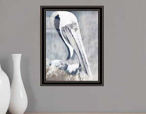 Homeroots Pelican Stunning Framed Print Wall Art - Rustic Modern Decor For Stylish Home Interiors, 14"X18" Black And Gold Wood 529619