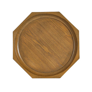 English Elm Christopher Knight Home® - End Table French Country Black & Natural Octagonal Lipped Top with Ornate Spider Leg Base, 25" H N771P328546B