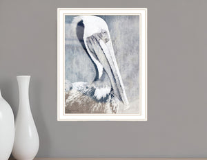 Homeroots Pelican Stunning Framed Print Wall Art - Rustic Modern Decor For Stylish Home Interiors, 14"X18" White Wood 529620