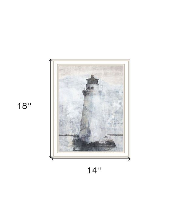 Homeroots Lighthouse Black Framed Print Wall Art – Stylish Home Décor With Rustic Modern Farmhouse Charm White Wood 529623