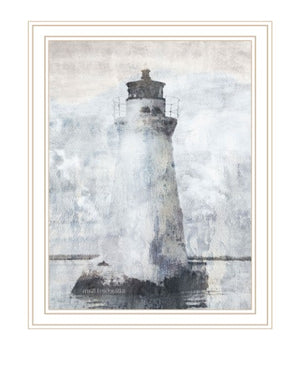 Homeroots Lighthouse Black Framed Print Wall Art – Stylish Home Décor With Rustic Modern Farmhouse Charm White Wood 529623