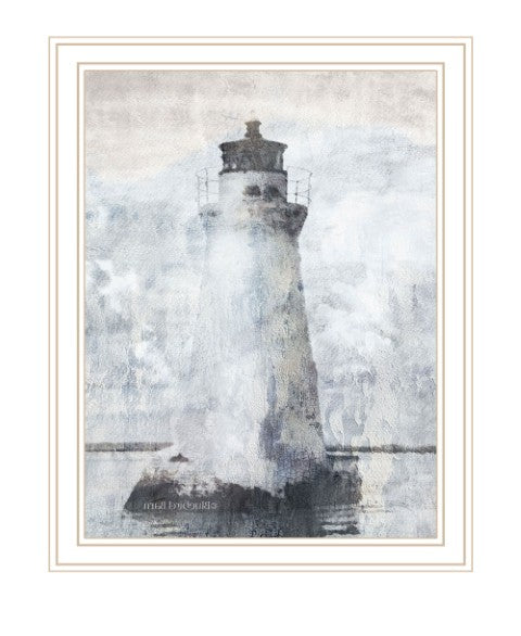 Homeroots Lighthouse Black Framed Print Wall Art – Stylish Home Décor With Rustic Modern Farmhouse Charm White Wood 529623