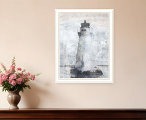 Homeroots Lighthouse Black Framed Print Wall Art – Stylish Home Décor With Rustic Modern Farmhouse Charm White Wood 529623