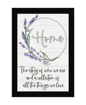 Homeroots Home A Circle Of Love Black Framed Print Wall Art Black Wood 529654