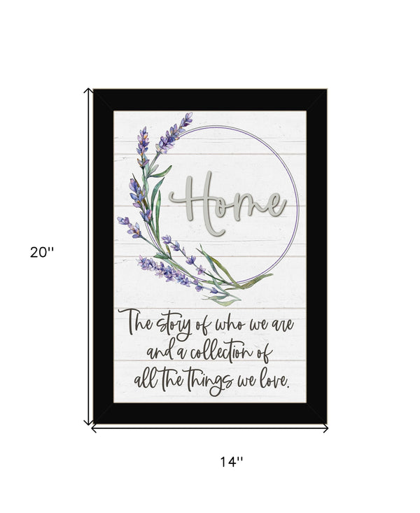 Homeroots Home A Circle Of Love Black Framed Print Wall Art Black Wood 529654
