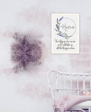 Homeroots Home A Circle Of Love White Framed Print Wall Art White Wood 529656