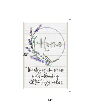 Homeroots Home A Circle Of Love White Framed Print Wall Art White Wood 529656