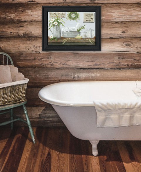 Homeroots Fresh Black Framed Print Wall Art - Rustic & Modern Farmhouse Decor For Stylish Wall Focal Points  Wood 529677