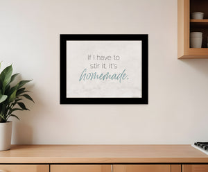 Homeroots It's Homemade Framed Print Wall Art - Trendy Rustic Decor For Modern Farmhouse Style Spaces Black Wood 529682