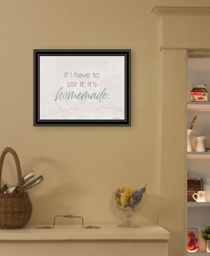 Homeroots It's Homemade Framed Print Wall Art - Trendy Rustic Decor For Modern Farmhouse Style Spaces Black And Gold Wood 529683