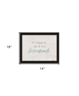 Homeroots It's Homemade Framed Print Wall Art - Trendy Rustic Decor For Modern Farmhouse Style Spaces Black And Gold Wood 529683