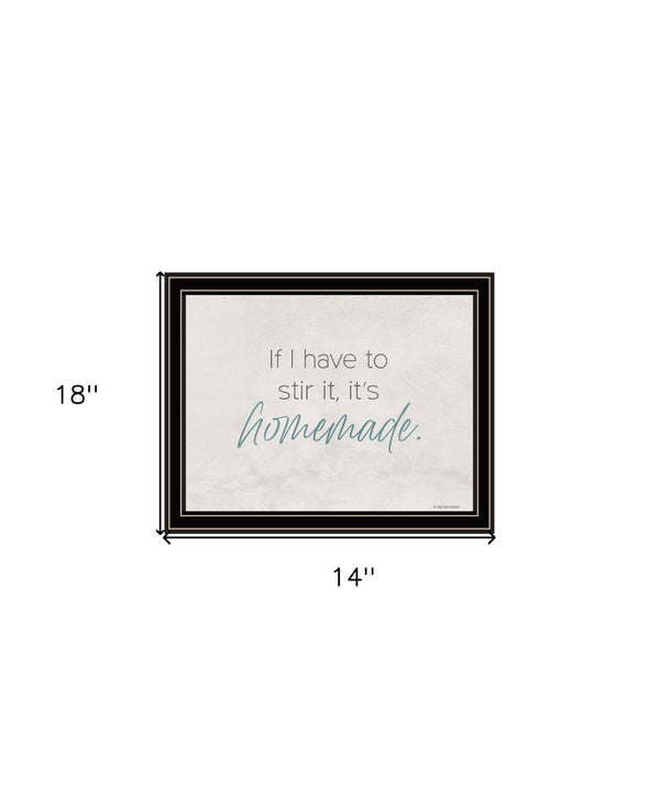 Homeroots It's Homemade Framed Print Wall Art - Trendy Rustic Decor For Modern Farmhouse Style Spaces Black And Gold Wood 529683