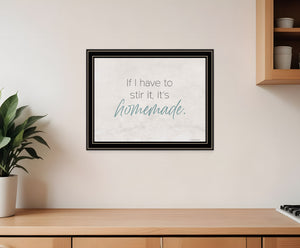 Homeroots It's Homemade Framed Print Wall Art - Trendy Rustic Decor For Modern Farmhouse Style Spaces Black And Gold Wood 529683