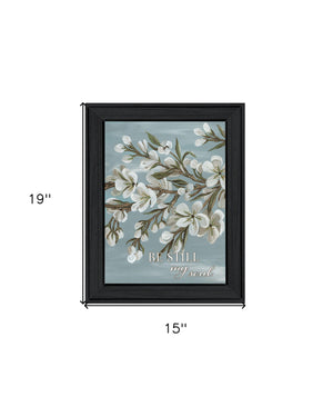 Homeroots Spring Be Still Black Framed Print Wall Art – Rustic Modern Decor For Stylish Home Interiors  Wood 529685