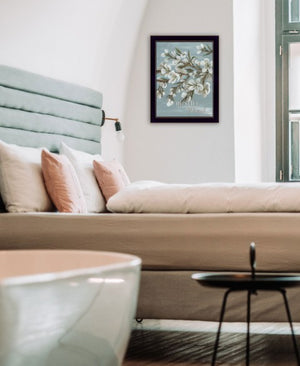 Homeroots Spring Be Still Framed Wall Art - Chic Rustic Decor For Stylish Home Interiors And Modern Spaces Black Wood 529686