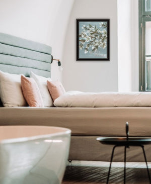 Homeroots Spring Be Still Framed Wall Art - Chic Rustic Decor For Stylish Home Interiors And Modern Spaces Black And Gold Wood 529687