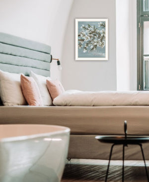 Homeroots Spring Be Still Framed Wall Art - Chic Rustic Decor For Stylish Home Interiors And Modern Spaces White Wood 529688