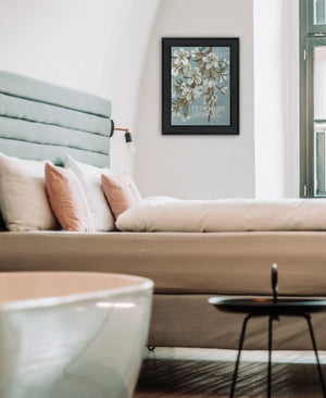 Homeroots Pray More Worry Less Black Framed Wall Art - Rustic Modern Decor To Elevate Your Home Aesthetic  Wood 529689