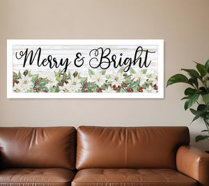HomeRoots Merry Rustic Charm White Framed Print Wall Art for Timeless Farmhouse Décor – Ready to Hang! 529706