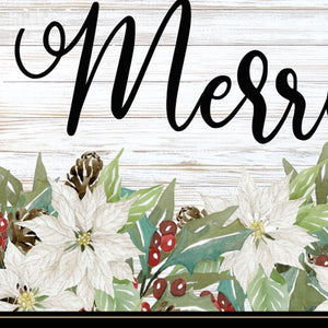 Homeroots Merry And Bright Black Framed Print Wall Art Black And Gold Wood 529709