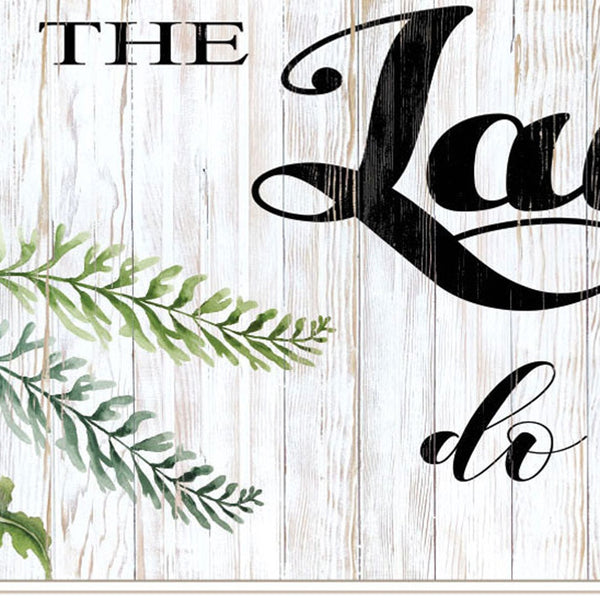 Homeroots The Laundry Room White And Brown Framed Print Laundry Wall Art  Wood 529712