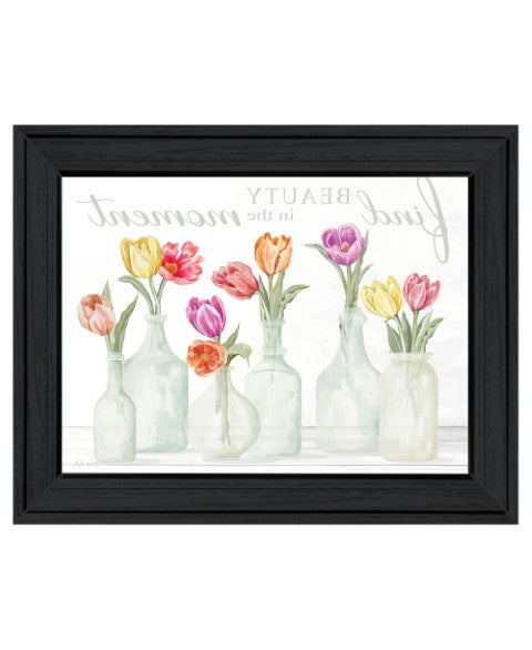 Homeroots Find Beauty In The Moment Black Framed Print Wall Art – Chic Rustic Decor For Modern Spaces 15x19"  Wood 529719