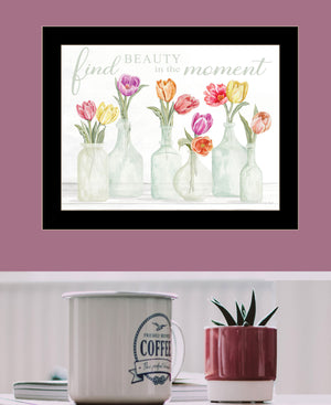 Homeroots Find Beauty In The Moment Rustic Framed Print Wall Art To Elevate Your Home Decor Instantly Black Wood 529720