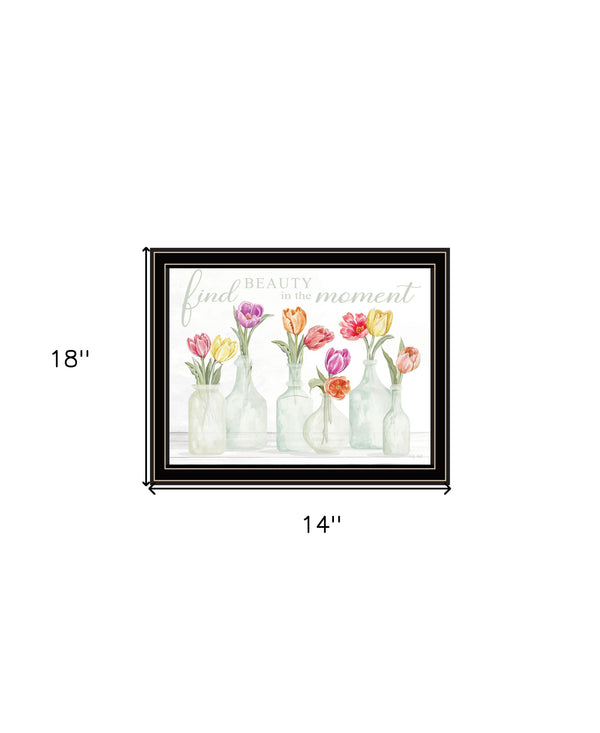 Homeroots Find Beauty In The Moment Rustic Framed Print Wall Art To Elevate Your Home Decor Instantly Black And Gold Wood 529721