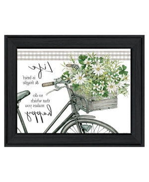 Homeroots Do That Which Makes You Happy Black Framed Print Wall Art – Rustic Modern Decor For Stylish Spaces  Wood 529738