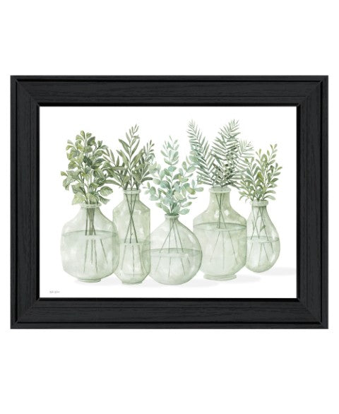Homeroots Simply Sage Black Framed Print Wall Art - Rustic Modern Decor For Stylish Home Focal Points  Wood 529760