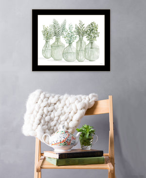 Homeroots Simply Sage Framed Wall Art Print - Stylish Rustic Decor To Enhance Your Home's Aesthetic Charm Black Wood 529761